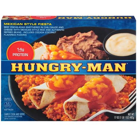 If you feel like saving up some time in advance, cook more than. Hungry-Man Dinner Mexican Style Fiesta (17 oz) from Kroger - Instacart