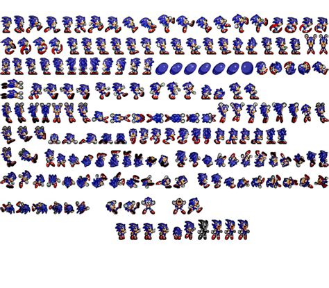 Sonic The Hedgehog Sprites Rendered Edition By Velocitythuser On