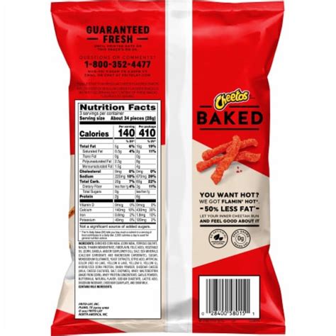Cheetos Baked Flamin Hot Puffs Cheese Flavored Snack 3 Oz Qfc