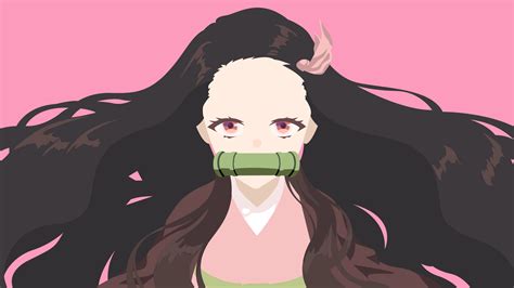 Nezuko Kamado Wallpaper 4k Minimal Art