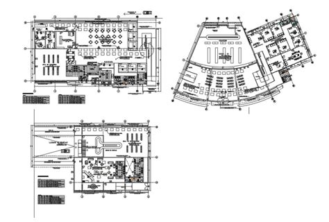 Floor Plan Layout Details Of International Airport Cad Drawing Details