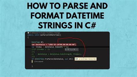 How To Parse And Format Datetime Strings In C Nerdytutorialscom