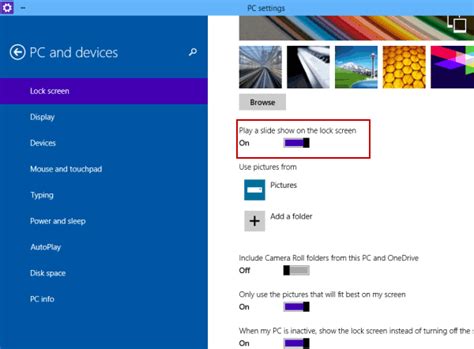 Windows 10 Lock Screen Slideshow Mozriver