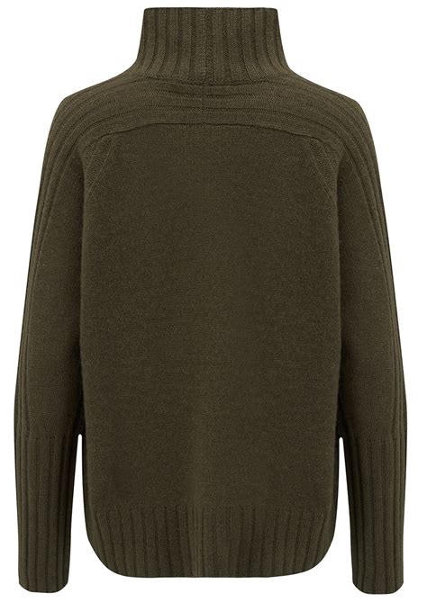 360 Sweater Annalee Turtleneck Cashmere Jumper Olive