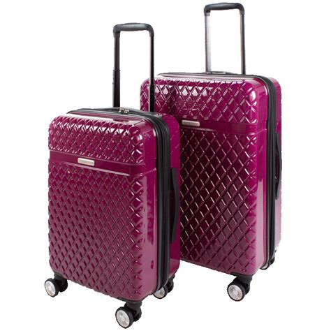 2 piece kathy ireland yasmine hardside luggage set various colors only 99 99
