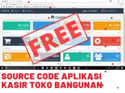 Aplikasi Kasir Penjualan Toko Bangunan Berbasis Web Free Source Code