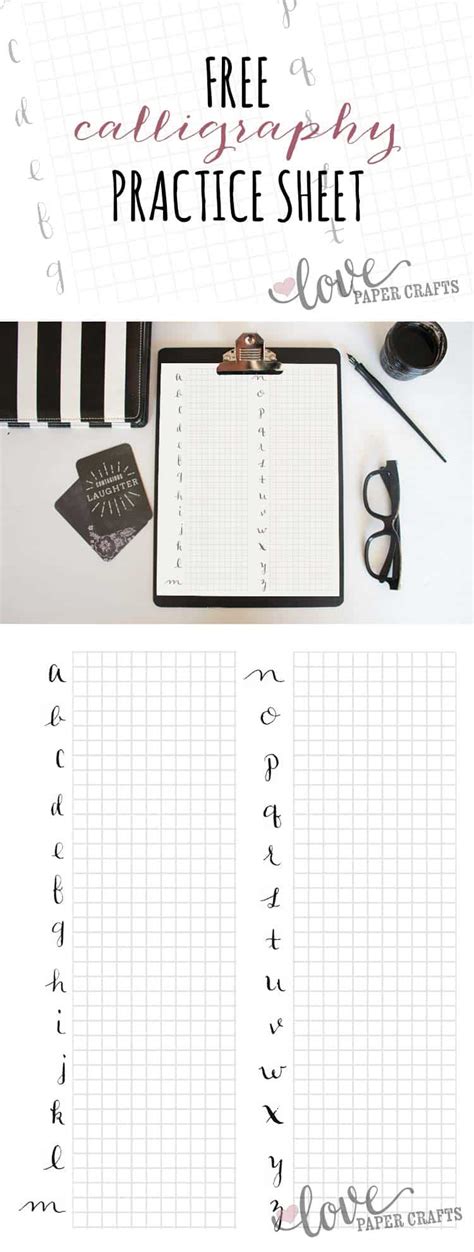 Printable Calligraphy Letter Practice Sheets