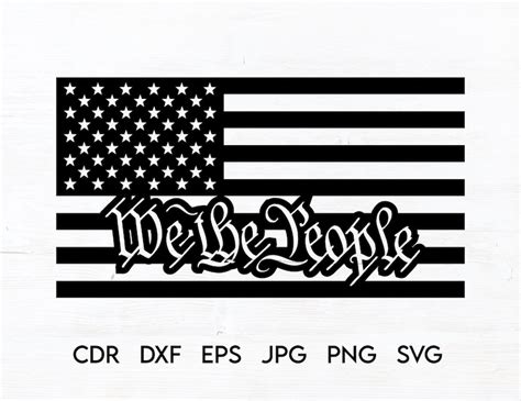 We The People Svg Quote Instant Download America Constitution Etsy