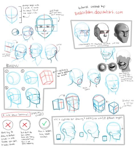 Tutorial Head Angles Perspective By Rockinrobin On Deviantart