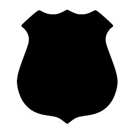 Police Badge Silhouette Silhouette Tshirt Designs American Logo