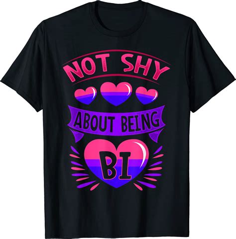 Bi Sexual Gay Pride Month T Funny Not Shy About Being Bi
