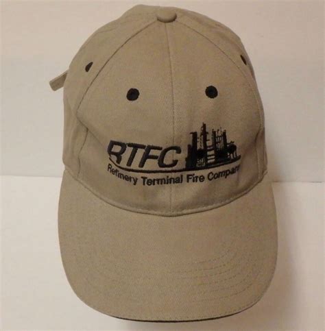 Details About Refinery Terminal Fire Company Rtfc Tan Baseball Cap Hat