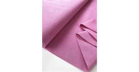 Lightweight 100 Cotton Dress Fabric Finest Chambray Fuchsia