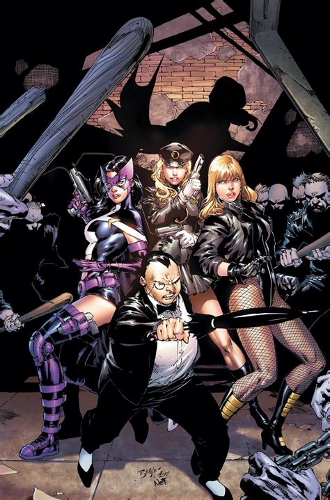 Huntress Lady Blackhawk Black Canary And Penguin Birds Of Prey By Ed