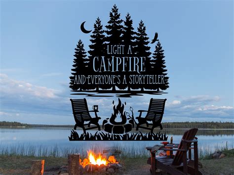 Light A Campfire Decal Camping Decal Rv Slide Out Decal Etsy Canada