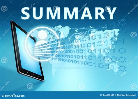 Summary Stock Illustration Illustration Of Review Conceptual 146560599