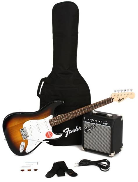 Squier Stratocaster Starter Pack With Frontman G Combo