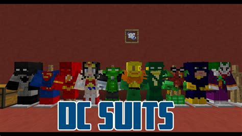 Minecraft Mod Showcase Fan Super Hero Mod Dc Suits Youtube