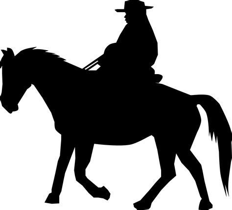 Cowboy Silhouette Png Transparent Image Download Size 2400x2185px