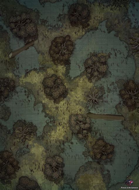OC Art Swamp Battle Map X R DnD