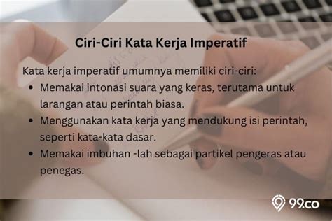 Contoh Kata Kerja Imperatif Dilengkapi Pengertian Ciri Jenisnya