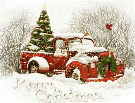 Pin By Cathy Richmond On Christmas Christmas Red Truck Christmas