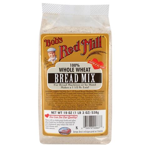 Bob S Red Mill Bread Mix 100 Whole Wheat 19 Oz 538 G Iherb