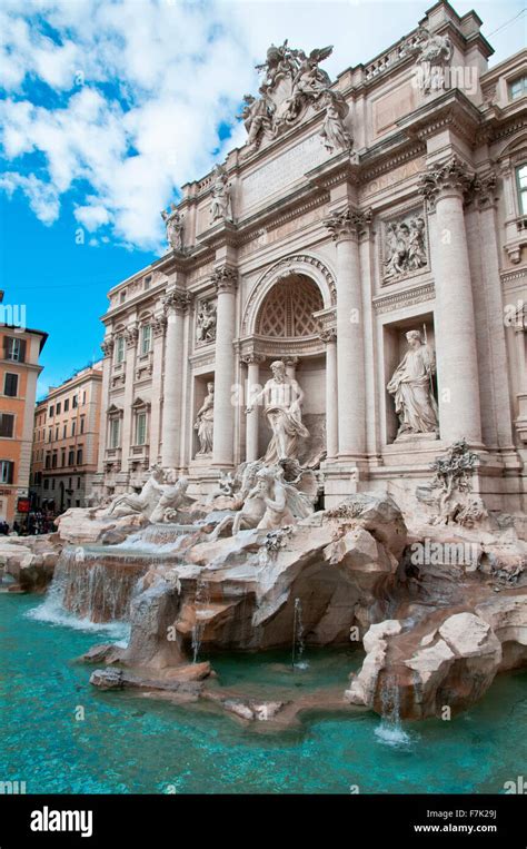 Trevi Fountainrome Italy Baroque Stock Photo Alamy