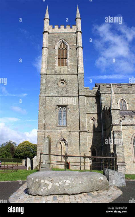 The Grave Of Saint Patrick At Down Cathedral Downpatrick Northern
