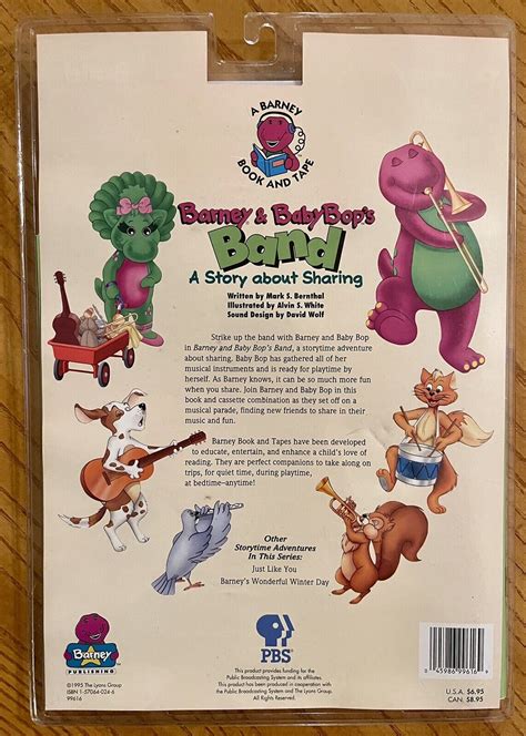 Barney And Baby Bops Band A Story About Sharing Book And Tape Sealed 1995