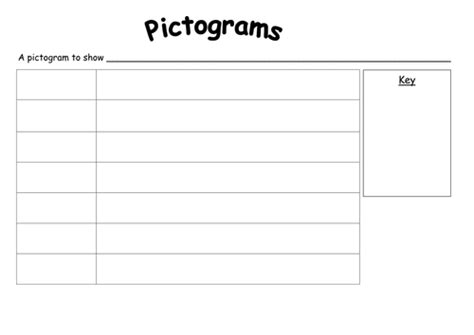 Blank Pictogram With Key Teaching Resources