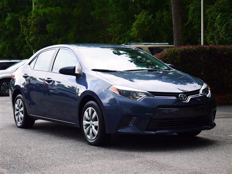 2019 prius le, xle and limited preliminary 54 city/50 hwy/52 combined mpg estimates determined by toyota. Pre-Owned 2015 Toyota Corolla LE FWD 4D Sedan