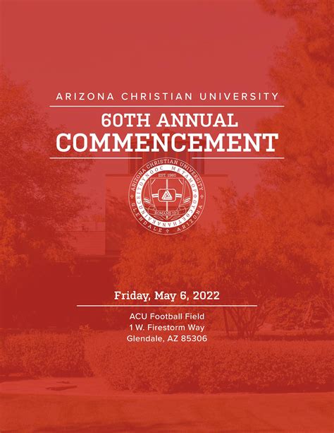 Arizona Christian University Commencement Pamphlet 2022 By Arizona