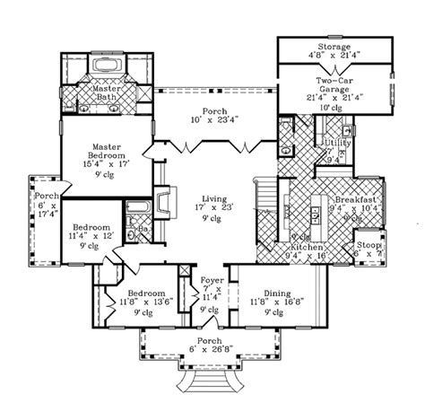 Classical Style House Plan 3 Beds 25 Baths 2278 Sqft Plan 985 3