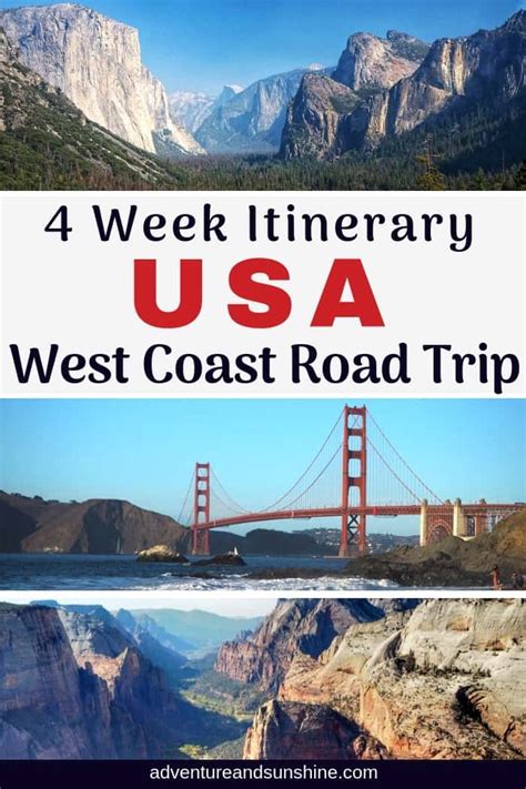 Road Trip Usa West Coast Road Trip Itinerary Road Trip Routes Road