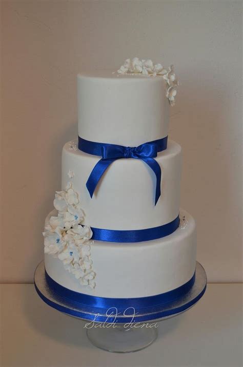 Super asian ninja cake decorating ideas (oddly satisfying cakes) l asian ideas of cake decor. white and royal blue anniversary cake - cake by - CakesDecor