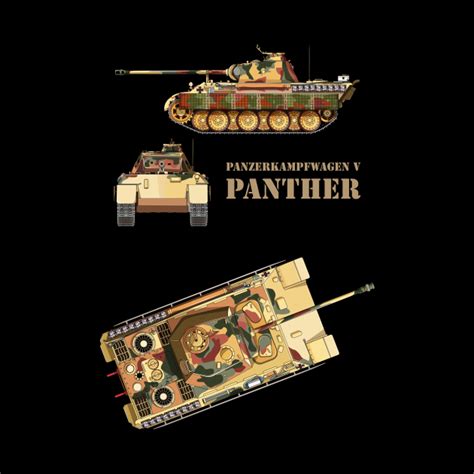 Panzer V Panther Ww2 German Army Tanks Panzerkampfwagen V Diagrams T