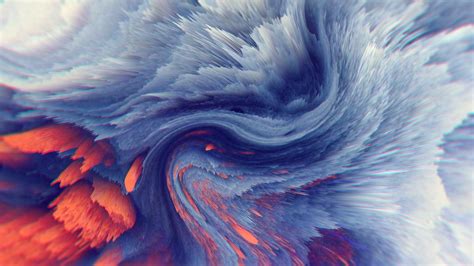Wallpaper Waves Abstract Digital Art Colorful 2560x1440