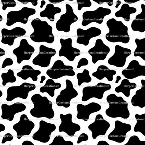 Seamless Cow Print Pattern Svg Cow Print Pattern Seamless Etsy Canada