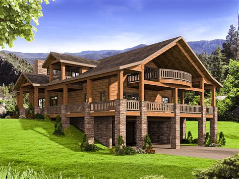 Mountain House Plan With Huge Wrap Around Porch 35544gh