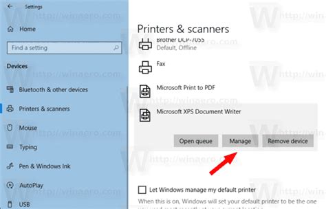 Set Default Printer In Windows 10