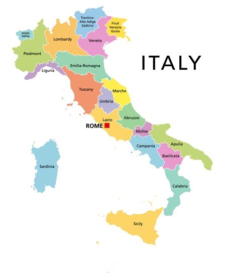 Mapa Da Itália Para Organizar A Sua Viagem Roma Pra Você