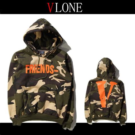 Vlone Hoodies Men Army Green Military Jackets Man Camouflage Asap Rocky