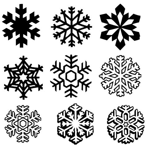 Snowflakes Set Free Stock Photo Public Domain Pictures