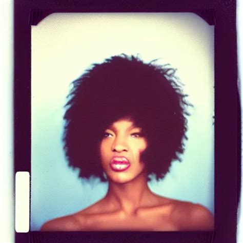 Polaroid Of A Beautiful Black Hair Woman Stable Diffusion Openart