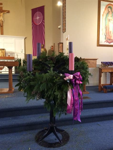 St John's advent wreath 2014 Catholic Advent Wreath, Advent Wreath