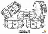 Coloring Snare Drums Drum Musical Yescoloring Instruments Percussion Majestic Sets Tattoo Printables Instrument sketch template