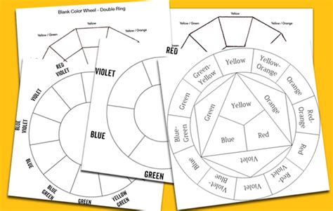 Color Wheel Chart 5 Plus Printable Diagrams Best Templates Templates