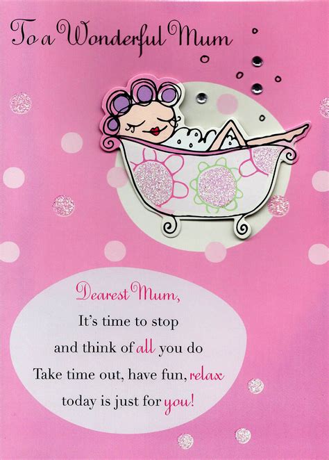 To A Wonderful Mum Hand Finished Mothers Day Card Cards Love Kates