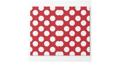 Red And White Polka Dot T Wrapping Paper Zazzle